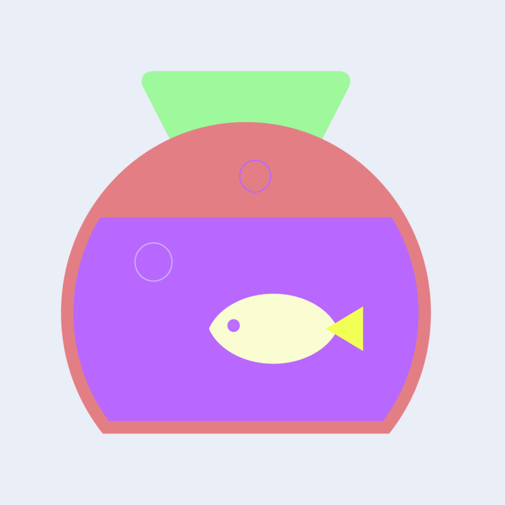 Aquarium icon vector