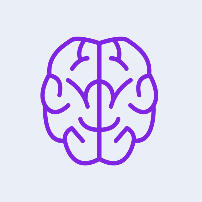 Brain icon vector