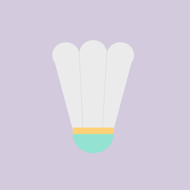 Badminton icon vector in EPS Design