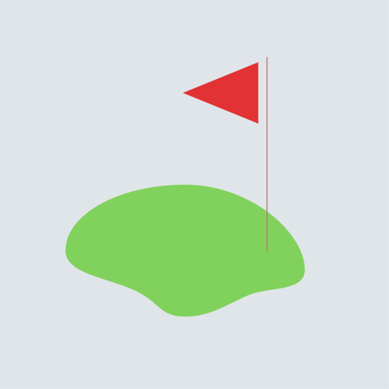 Golf terrain vector design in EPS