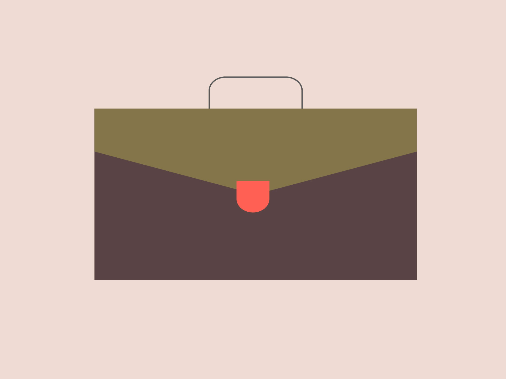 Office business bag vector 